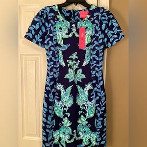 Lilly Pulitzer NWT Dress size 4. Stretch fabric, size 6 can easily fit as well.